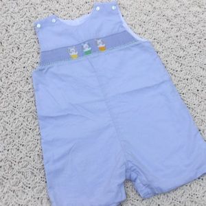 Easter bunny themed smocked cotton jumper NWOT